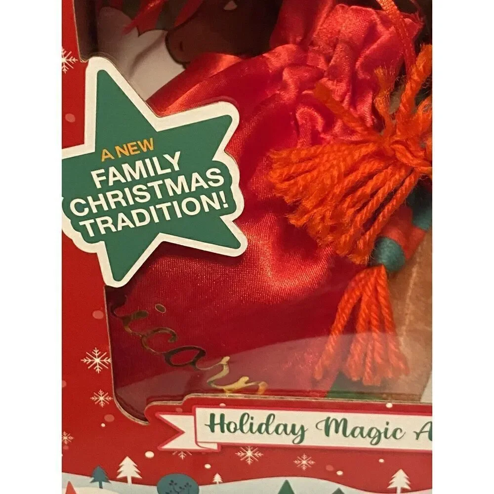 Afro Unicorn Holiday‎ Plush Set – Stuffed Unicorn Toy Christmas 4-Piece Gift Set